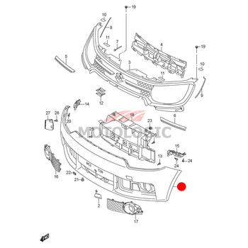 FRONT BUMPER SUZUKI SERIES