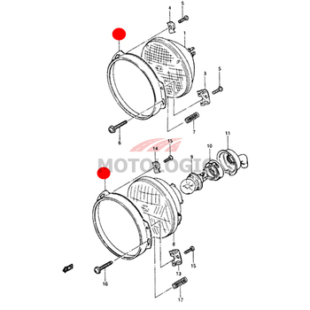 HEADLAMP RIM SURROUND SUZUKI CARRY SERIES