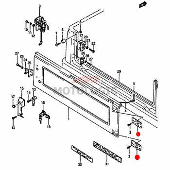 TAIL GATE HINGE SUZUKI SAMURAI SERIES