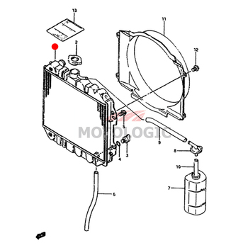 RADIATOR ASSY SUZUKI SAMURAI SERIES 