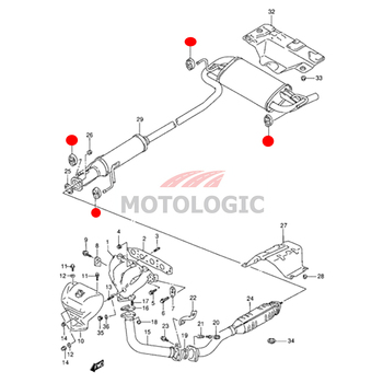 MUFFLER MOUNTING SUZUKI CARRY SERIES