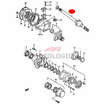 DRIVE SHAFT FRONT RIGHT SUZUKI SAMURAI SERIES