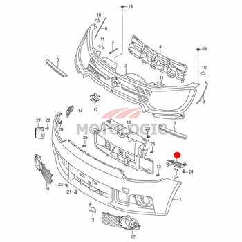 FRONT BUMPER HOLDER LEFT SUZUKI SERIES