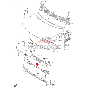 FRONT BUMPER MEMBER SUZUKI IGNIS SERIES