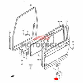 DOOR HINGE LOWER SUZUKI SAMURAI SERIES