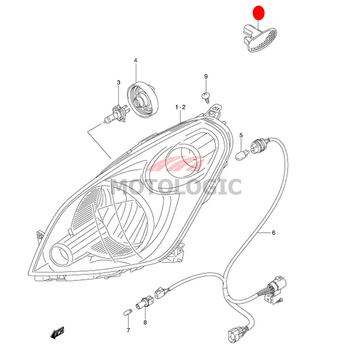 SIDE TURN SIGNAL LAMP SUZUKI SPLASH SERIES