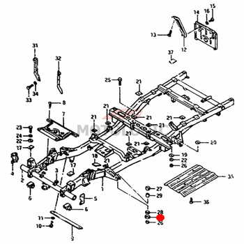 CHASSIS BODY MOUNTING BOTTOM SUZUKI JIMNY SERIES