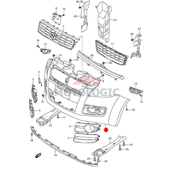 FRONT BUMPER SUZUKI SPLASH SERIES