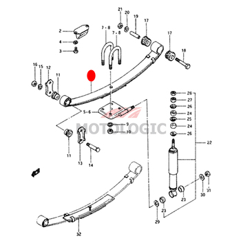 FRONT LEAF SPRING ASSY SUZUKI SAMURAI SERIES