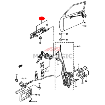 OUTER HANDLE RIGHT SUZUKI MARUTI 800 SERIES