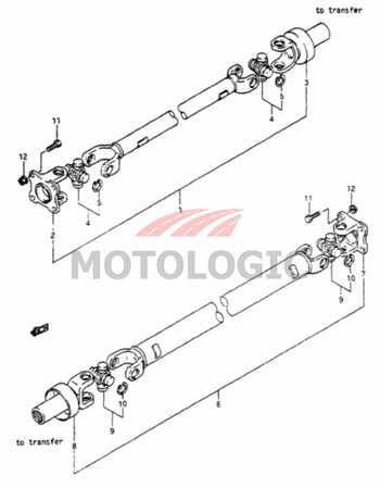 JOINT FLANGE YOKE SUZUKI SAMURAI SERIES