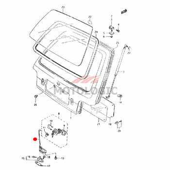 BACK DOOR LATCH SUZUKI MARUTI 800 SERIES