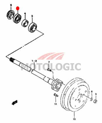 REAR AXLE OIL SEAL SUZUKI SAMURAI SERIES