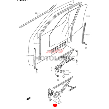 FRONT DOOR POWER WINDOW REGULATOR RIGHT SUZUKI ALTO SERIES