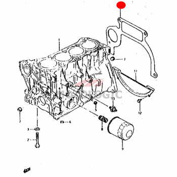 CLUTCH HOUSING UPPER PLATE SUZUKI SAMURAI SERIES