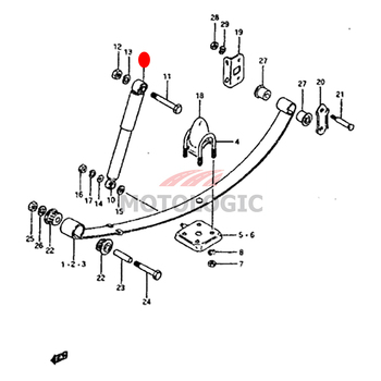 REAR SHOCK ABSORBER SUZUKI MARUTI 800 SERIES