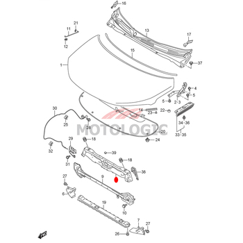 HOOD LOCK MEMBER SUZUKI IGNIS SERIES