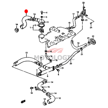 RADIATOR INLET HOSE SUZUKI SAMURAI SERIES