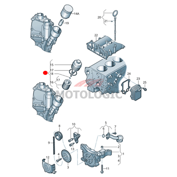 ENGINE OIL FILTER VOLKSWAGEN SERIES