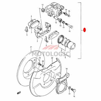 DISC BRAKE CALIPER SUZUKI SAMURAI SERIES