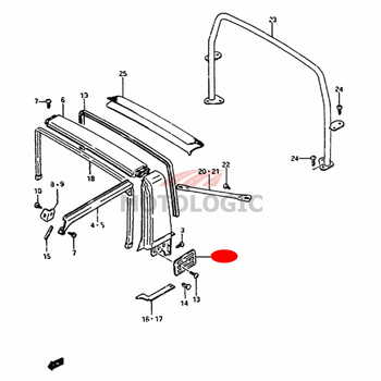 EXTENSION GARNISH RIGHT SUZUKI SAMURAI SERIES