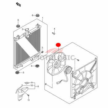 ENGINE COOLING FAN SUZUKI IGNIS SERIES