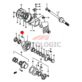 REAR HUB BOLT SUZUKI CARRY SERIES