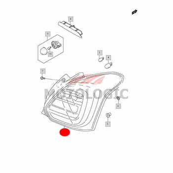 REAR LAMP RIGHT SUZUKI SWIFT SERIES