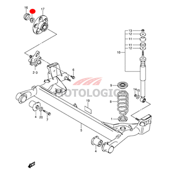 REAR AXLE NUT SUZUKI SWIFT SERIES