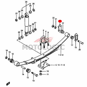 INNER SHACKLE PLATE SUZUKI SAMURAI SERIES