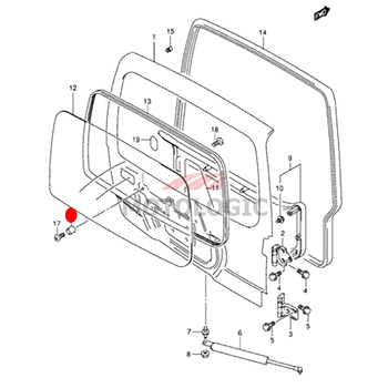 TAIL GATE CUSHION SUZUKI JIMNY SERIES