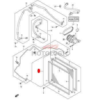 A/C CONDENSOR SUZUKI IGNIS SERIES