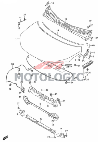 FRONT HOOD PANEL SUZUKI SERIES