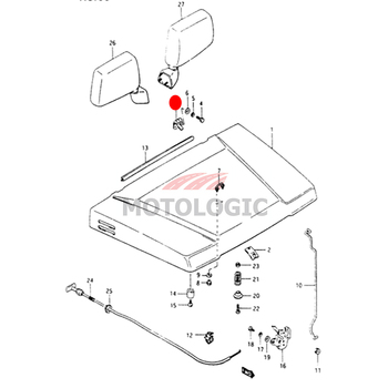 HOOD HINGE SUZUKI SAMURAI SERIES 