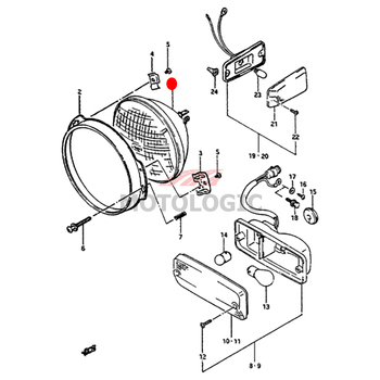 HEAD LAMP SUZUKI SAMURAI SERIES