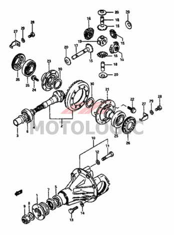 OIL SEAL BEVEL DRIVE PIN SUZUKI SAMURAI SERIES