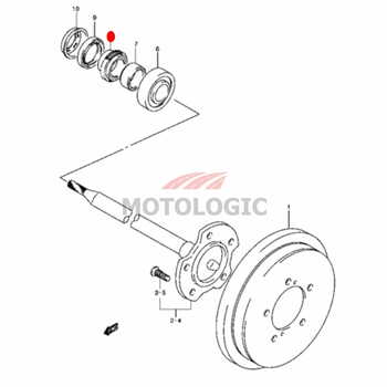 REAR WHEEL BEARING RETAINER RING SUZUKI JIMNY SERIES