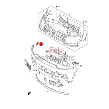 FRONT BUMPER HOLDER RH SUZUKI IGNIS SERIES