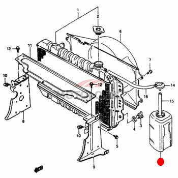 WATER RESERVE TANK SUZUKI CARRY SERIES