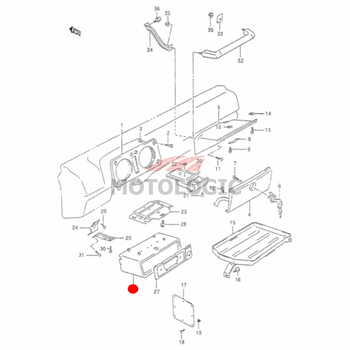 CONSOLE RADIO BOX SUZUKI SAMURAI SERIES