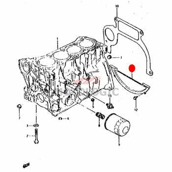 CLUTCH HOUSING LOWER PLATE SUZUKI JIMNY SERIES