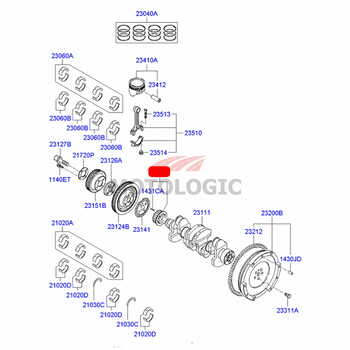 CRANKSHAFT SPROCKET HYUNDAI GETZ SERIES