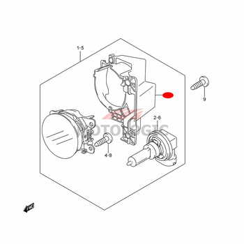 FOG LAMP BRACKET RIGHT SUZUKI S-CROSS SERIES