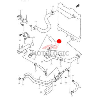 WATER INLET HOSE SUZUKI JIMNY SERIES