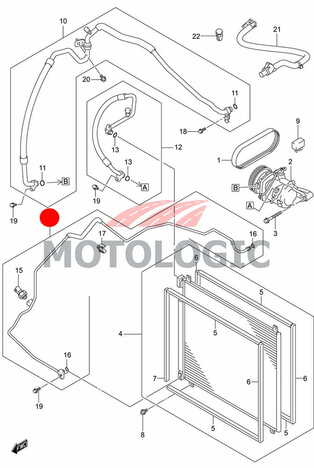 LIQUID HOSE SUZUKI IGNIS SERIES