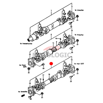 PROPELLER SHAFT NO. 3 SUZUKI SAMURAI SERIES