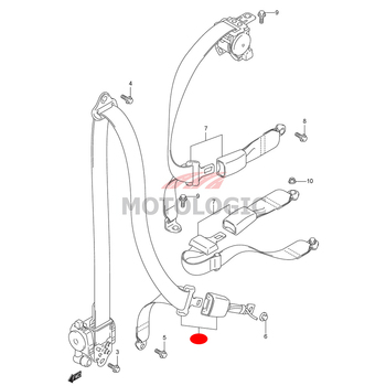 SEAT BELT FRONT RIGHT SUZUKI IGNIS SERIES