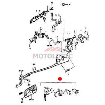 LOCK SET COMPLETE SUZUKI SAMURAI SERIES