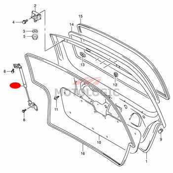 BACK DOOR BALANCER LEFT SUZUKI ALTO SERIES