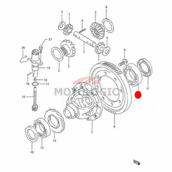 DIFFERENTIAL BEARING ASSY LEFT SUZUKI WAGON R SERIES